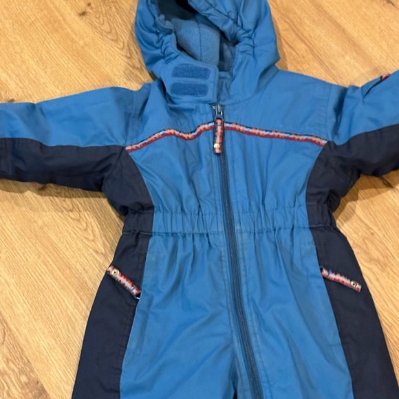 ~~REI Kids 2T Blue Full Body Snow Skiing Suit Toddler Winter Vintage - Picture 2 of 5